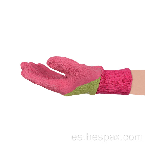 Hespax Children Guantes de goma de látex de jardinería de jardinería